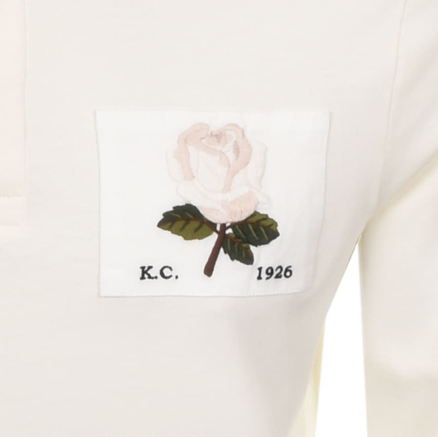 Alternative Image for ProductKent And Curwen Rugby Long Sleeved Polo Cream3